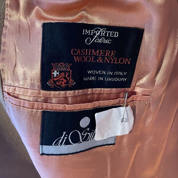 Men’s VINTAGE De Silva‎ Wool Cashmere Coat Size 46R - Picture 6 of 16